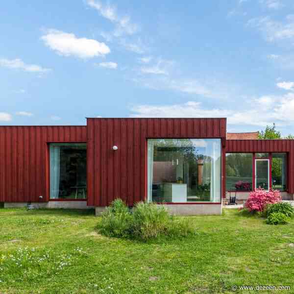 Madam Architectuur updates Belgian bungalow with red-timber cladding