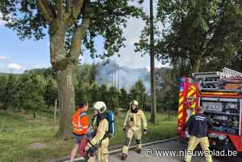 Vlammen leggen schuur en koterijen in de as