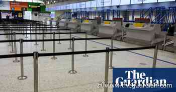 Armed police officer filmed kicking man in face at Manchester airport