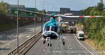 A282 M25 Dartford Crossing crash: Woman taken to hospital