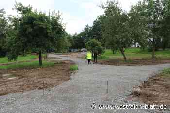 Arbeiten am Martinspark in Spenge haben begonnen