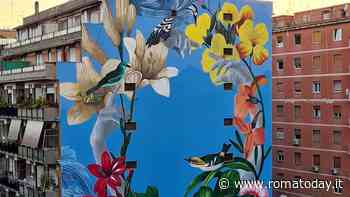Un maxi murale al quartiere Africano, l'artista: "Indaga il rapporto tra natura e arte"