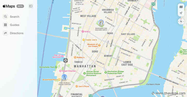 Apple Maps launches on the web to take on Google