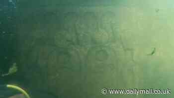 Divers find long lost carvings of Tutankhamun's grandfather and other Egyptian pharaohs at bottom of Nile River