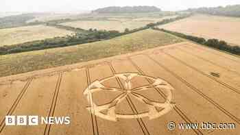 Crop circle appears in Dorset countryside