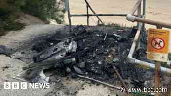 Barbecue warning after emergency phone destroyed