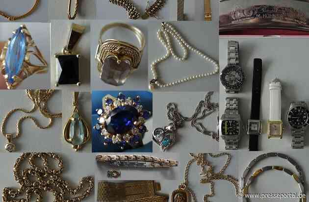POL-MA: Mannheim: Gestohlene Schmuckstücke sichergestellt - Eigentümer gesucht