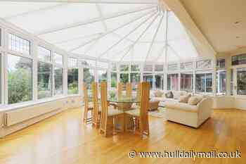 Stunning seven-bed house with swimming pool and tennis court overlooks Brough golf course