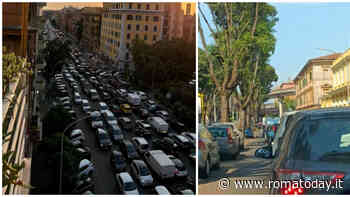 La tangenziale est è chiusa e il traffico di Roma si blocca. I cittadini: "Due ore per tornare a casa. Troppi cantieri"