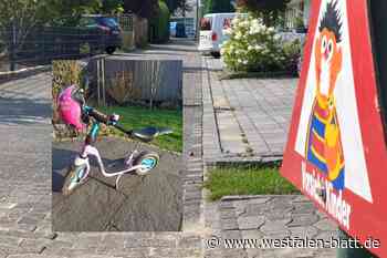 Dreister Dieb klaut kleinem Mädchen das Laufrad