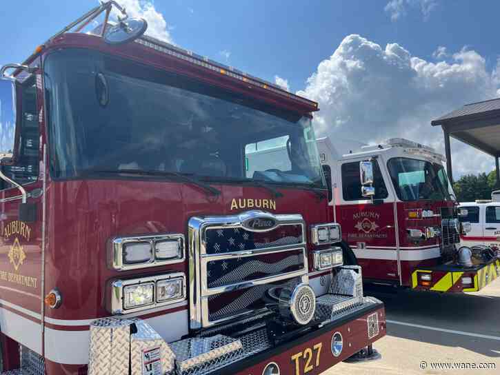 Sounds and sights of Auburn Fire Department's new trucks