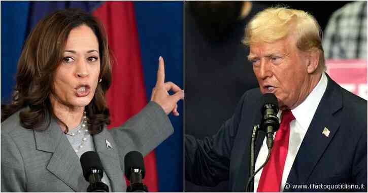 Elezioni Usa, Kamala Harris riduce il distacco da Trump: per il sondaggio del New York Times è indietro solo di un punto