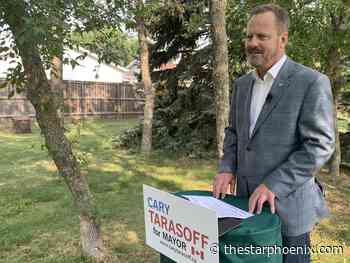 Cary Tarasoff unveils platform for Saskatoon mayoral campaign