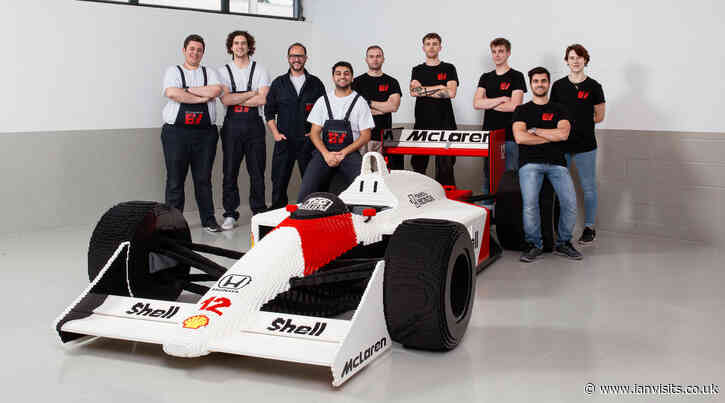 A life size Formula One racing car made from LEGO bricks is in London tomorrow