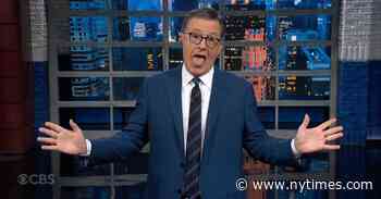 Stephen Colbert Mocks Trump for Recycling His Old Insults