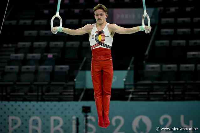 NU OP DE SPELEN. Glen Cuyle maakte de droom van zijn ex-trainer en ex-turner Günther Couckuyt waar: “Glen wordt een nieuw boegbeeld van de turnsport”