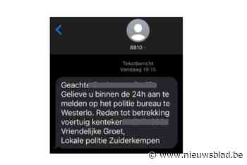 Politie waarschuwt voor valse sms’en