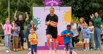 Greg Rutherford backs campaign to get kids to eat more fruit and veg