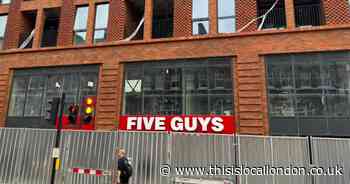 Five Guys West Hampstead: signs go up but no opening date