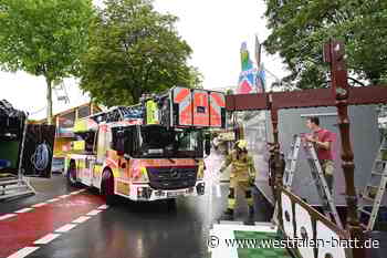 Die Feuerwehr Paderborn probt den Ernstfall für Libori