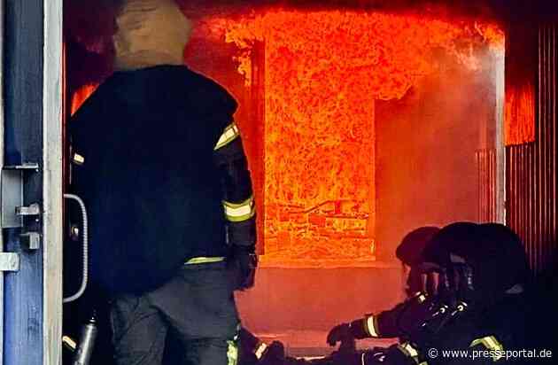 FW-OLL: Hitze bis zu 1000°C - Realbrandausbildung der Gemeindefeuerwehr Großenkneten