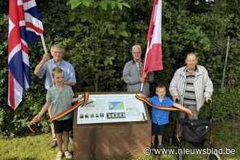 Gedenkplaat voor Britse vliegeniers die in 1941 sneuvelden in Koersel