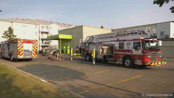 Fire outside Shawnessy Value Village sends smoke billowing into store
