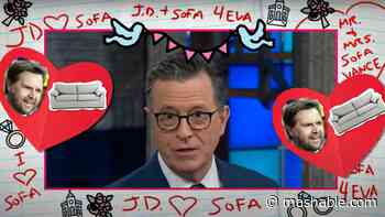 Stephen Colbert 'debunks' weird JD Vance rumor, begs people not to spread it