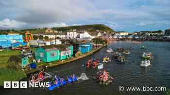 Homemade rafts take to river in RNLI race