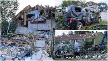 Reihenhaus explodiert in Bayern: Offenbar zwei Vermisste – Augenzeugin berichtet in Video