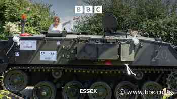 Essex bride driven to her wedding in a 'tank'