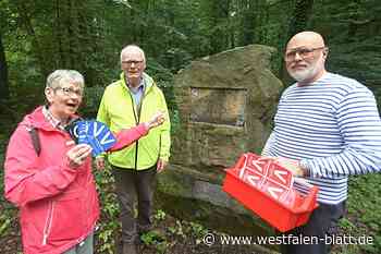 Bronzeplatte am Gedenkstein in Bad Driburg gestohlen
