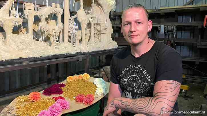 Houtkrullen als reddende engeltjes voor bloemencorso