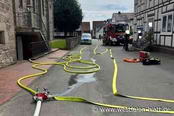 Schwelbrand im Keller der Kirche in Nörde