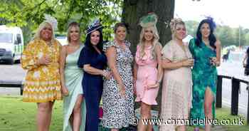 Ladies Day Newcastle arrivals in 21 pictures as racegoers step out in style despite the rain