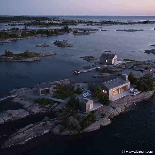 Whistling Wind Island by Akb Architects is "surrounded by open waters and expansive sky"