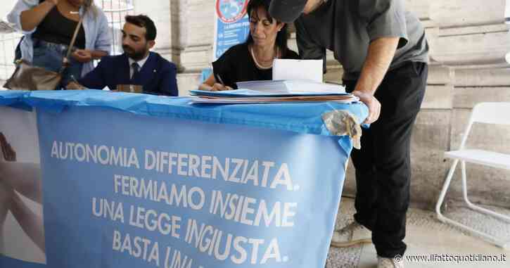 Referendum autonomia differenziata, i promotori: “Già raccolte oltre 100mila firme online”