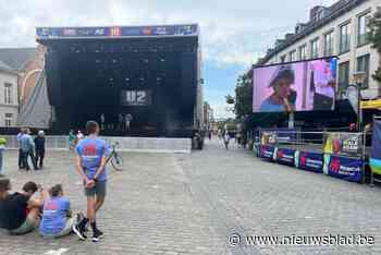 Groot scherm in Herentals voor olympische tijdrit lokt slechts handvol supporters