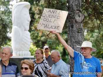 Italian seniors protest against language verifications at Santa Cabrini Hospital