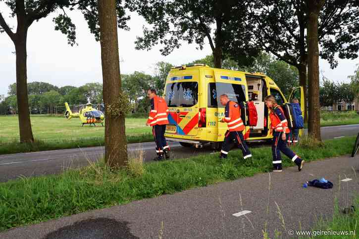 Traumahelikopter ingezet na ongeval met scooter