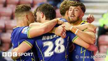 Warrington thrash Wigan to go top of Super League