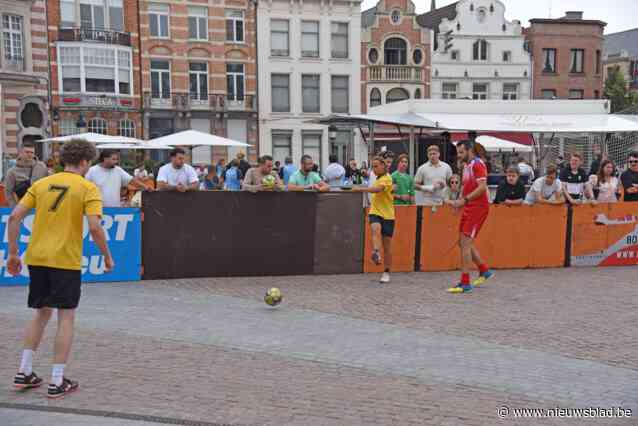 Straatvoetbal weekend lang koning op Grote Markt