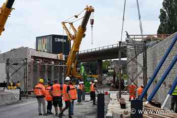 Neue Brücke an der „Spinne“ in vier Wochen befahrbar