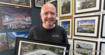 Artist to sell cherished St James' Park painting to raise funds for Sir Bobby Robson Foundation