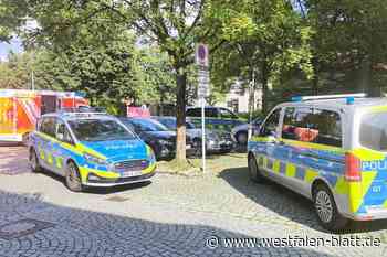 Mann mit Schere löst Polizeieinsatz aus