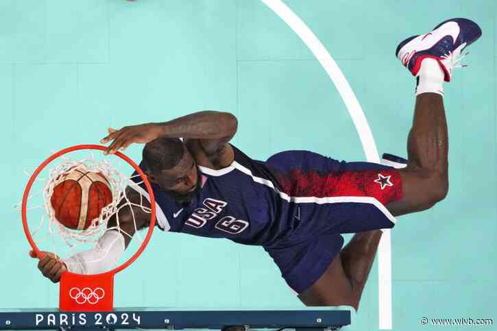 US men's basketball team rolls past Serbia in opening game at the Paris Olympics