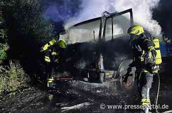 FW-DT: Brennender LKW in der Niewaldstraße