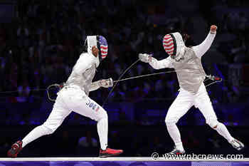 Lee Kiefer and Lauren Scruggs take Olympic gold and silver in all-American foil fencing final