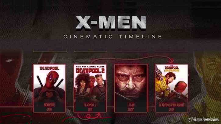 How 'Deadpool and Wolverine' fits into the X-Men movies' messy timeline