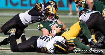 Mitchell helps Tiger-Cats blitz winless Elks 44-28